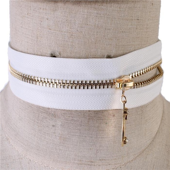 ZIPPER CHOKER NECKLACE - Picture 1 of 1